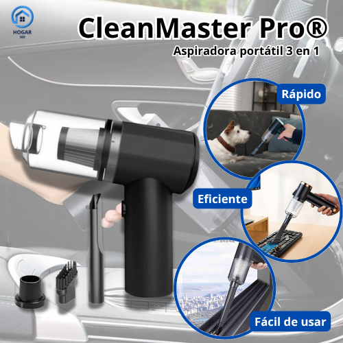 CleanMaster Pro® - Aspiradora portátil 3 en 1